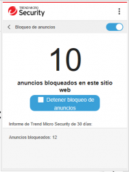 Captura 3 Trend Micro Security windows