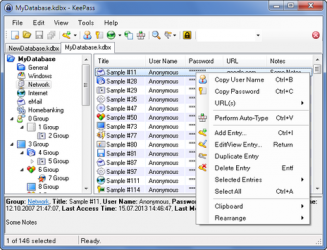 Screenshot 2 KeePass windows