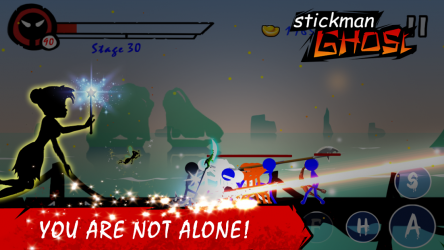 Capture 4 Stickman Ghost: Ninja Warrior: Action Game Offline android