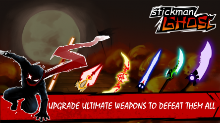 Screenshot 2 Stickman Ghost: Ninja Warrior: Action Game Offline android