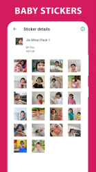 Screenshot 5 Cute Baby Stickers: Jin Miran android