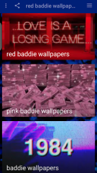 Screenshot 5 fondos de pantalla baddie rojo android