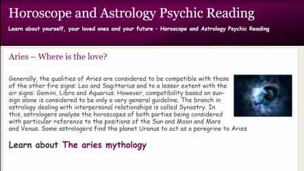 Captura de Pantalla 4 Aries Astrology Horoscope windows