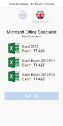 Screenshot 2 MOS Excel 2013 Core & Expert Tutorial Videos android