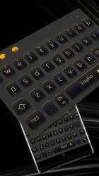 Captura 2 Simple Black Yellow Keyboard android