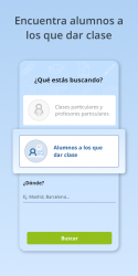 Screenshot 8 Tusclasesparticulares - Profesores Particulares android
