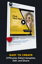 Captura de Pantalla 4 Flyer Maker, Poster Maker: Video Marketing Apps android