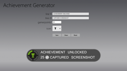 Captura de Pantalla 1 Achievement Generator windows