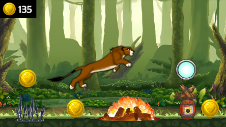Captura 2 león Reino correr selva Rey aventuras android
