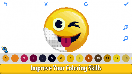 Image 2 Emoji Color by Number: Pixel Art, Sandbox Coloring Pages windows
