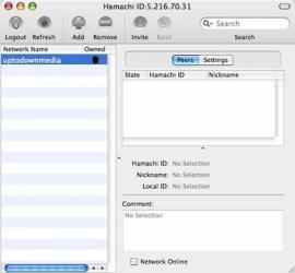 Screenshot 1 HamachiX mac