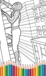 Captura 2 Superhero Coloring Pages & Printable android