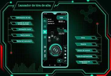 Screenshot 2 Bloqueo de la aplicación Strip Hi-tech Launcher android