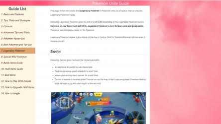 Screenshot 6 Pokemon Unite Guides windows
