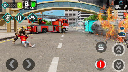 Captura de Pantalla 4 City Fire Truck Rescue android