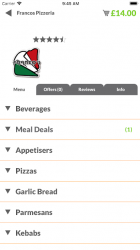 Screenshot 3 Francos Pizzeria android