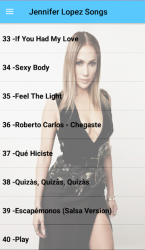 Screenshot 6 Jennifer Lopez Songs Offline (45 Songs) android