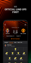 Captura 4 Oficial UEFA Europa: Marcadores en directo y datos android