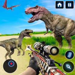 Captura de Pantalla 1 juegos de dinosaurios: juegos de matar dinosaurios android