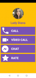 Screenshot 2 Lady Diana Fake Video Call- Lady Diana Call & Chat android