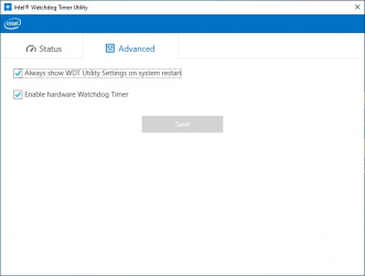 Screenshot 2 Intel® Watchdog Timer Utility windows