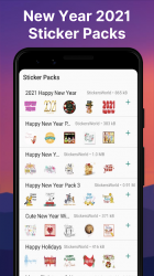 Screenshot 6 New Year Stickers for WhatsApp android