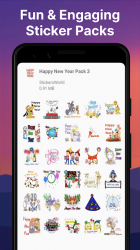 Capture 12 New Year Stickers for WhatsApp android
