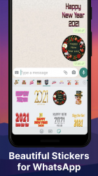 Captura de Pantalla 2 New Year Stickers for WhatsApp android