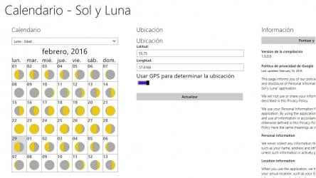 Captura 9 Calendario - Sol y Luna windows