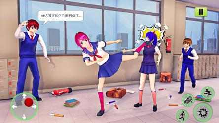 Captura de Pantalla 13 Anime School Girl: High School Games 2021 android