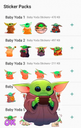 Screenshot 2 Baby Yoda Stickers for WhatsApp - WAStickerApps android