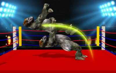 Captura 2 Juego de lucha de anillos de gorilas android
