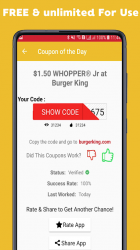 Screenshot 10 Coupons For Burger King - Discount Burger 🍔 2020 android
