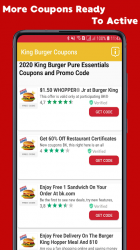 Imágen 13 Coupons For Burger King - Discount Burger 🍔 2020 android