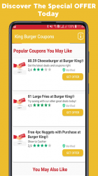 Captura de Pantalla 4 Coupons For Burger King - Discount Burger 🍔 2020 android