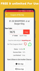 Imágen 6 Coupons For Burger King - Discount Burger 🍔 2020 android