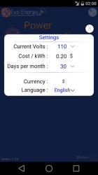 Imágen 5 EvoEnergy - Electricity Cost Calculator Free android