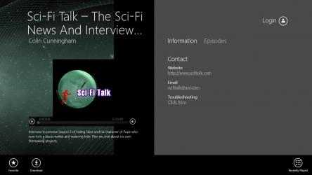 Screenshot 2 Sci-Fi Talk - The Sci-Fi News And Interview App windows