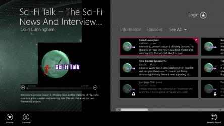 Screenshot 1 Sci-Fi Talk - The Sci-Fi News And Interview App windows