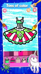 Captura de Pantalla 12 Glitter Dresses Coloring Book For Girls android