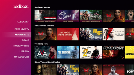 Captura de Pantalla 2 Redbox: Stream new movies + watch free movies & TV android