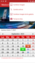 Captura de Pantalla 5 Mexico Calendario 2021 android