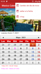 Screenshot 4 Mexico Calendario 2021 android