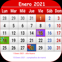 Screenshot 1 Mexico Calendario 2021 android