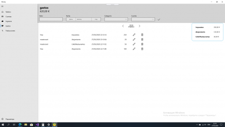 Screenshot 3 Sin dinero - Rastreador de gastos y administrador de dinero windows