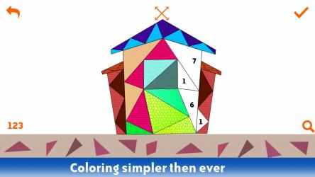 Screenshot 3 House Poly Art: Color by Number, Home Coloring Puzzle Game windows