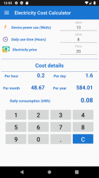 Captura 2 Calculadora de costo de electricidad android