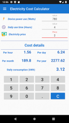 Screenshot 3 Calculadora de costo de electricidad android