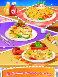 Captura de Pantalla 12 Pasta Cocinando Manía: Cocina Juego android