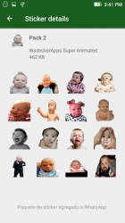 Capture 6 👶 Stickers Animados Memes de Bebes WAstickerApps android